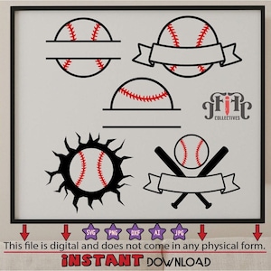 Baseball SVG Bundle, Baseball Stitches svg, Baseball, Monogram SVG, Softball Svg Bundle, Baseball Team Svg, Cut File For Cricut, Png