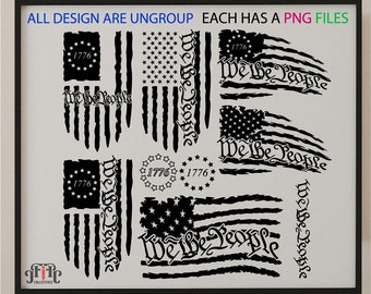 We the People svg, American flag svg, Patriotic svg, 2nd amendment svg, 4th of july svg, freedom svg , 1776 SVG, Cricut & Silhouette file
