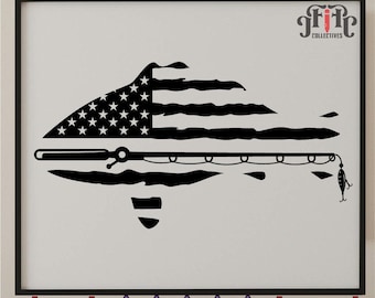 US Bass Fishing Svg File || US Flag Bass Fish || USA bass Fish || Us bass angling Svg || Bass Fish Svg || Bass Fish Clipart || Cut Files