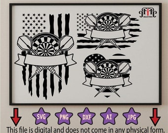 US Dart svg, Darts Team Svg, Dartboard Svg, Dart Game Svg, Darts Clipart, Dart Target Svg, Bulls eye svg, Cut Files for Cricut, png, svg