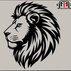 Lion Head svg, Lion svg, Lion Vector , Digital Download svg, dxf, png, Digital Art , Clip Art, svg Files For Cricut, Laser Engraving ,Lion
