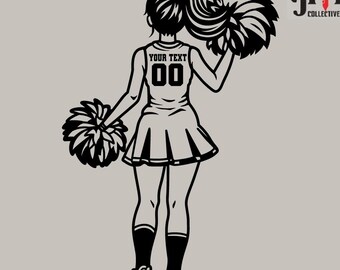 Cheerleader Svg | Personalized Name | Cheerleader Name Svg | Cheer Dance Svg | Cheerleader Shirt | Cheer Clipart | Cheer Png | Png Dxf Eps