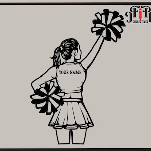 Personalized Name | Cheerleader Svg | Cheer Mom Svg | Cheerleading Svg | Cheer SVG | Cheer Leader SVG | Cheerleader png | Cheering Squad Svg