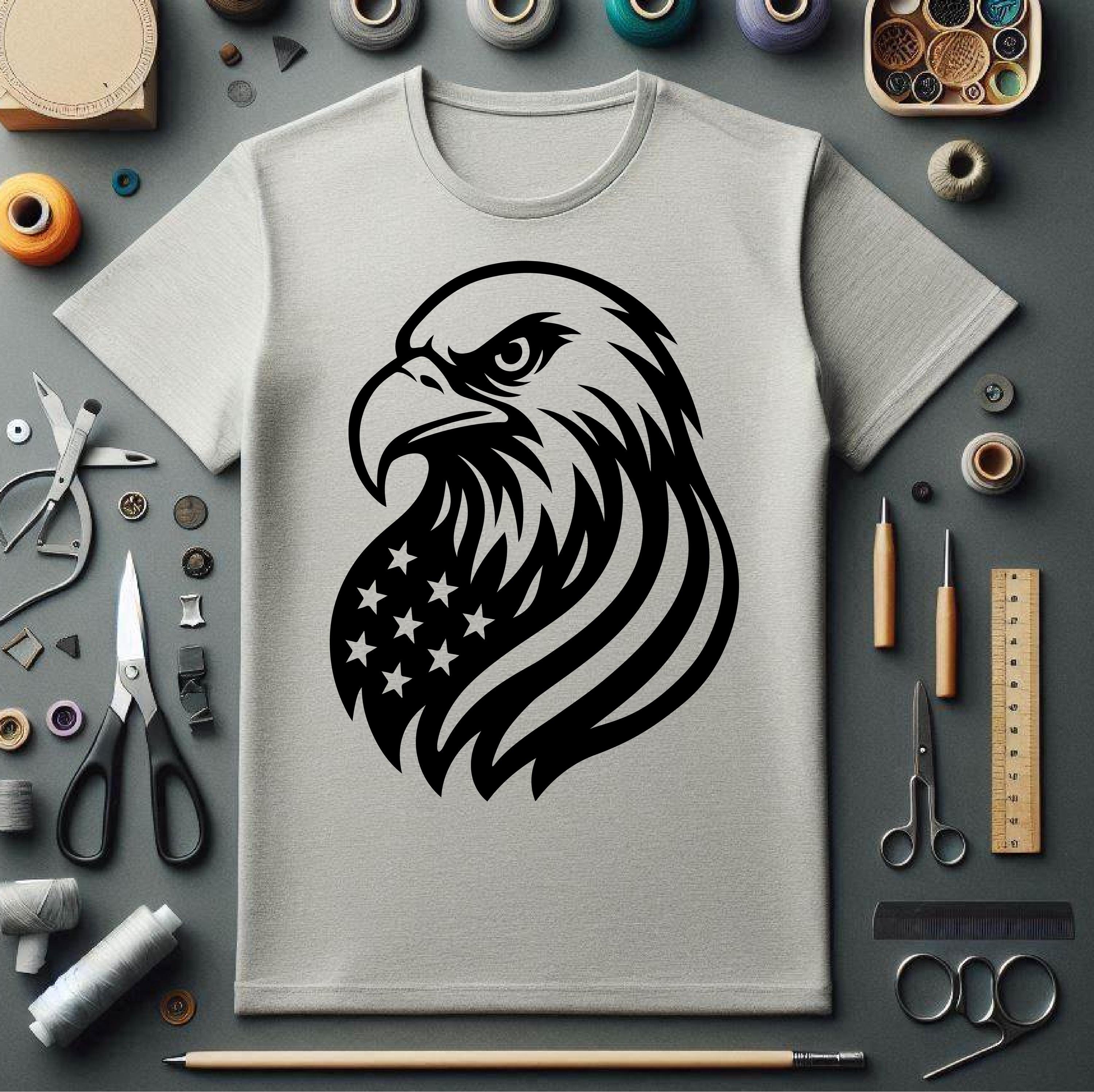 Patriotic Bald Eagle SVG | USA American Eagle Clipart | Independence ...
