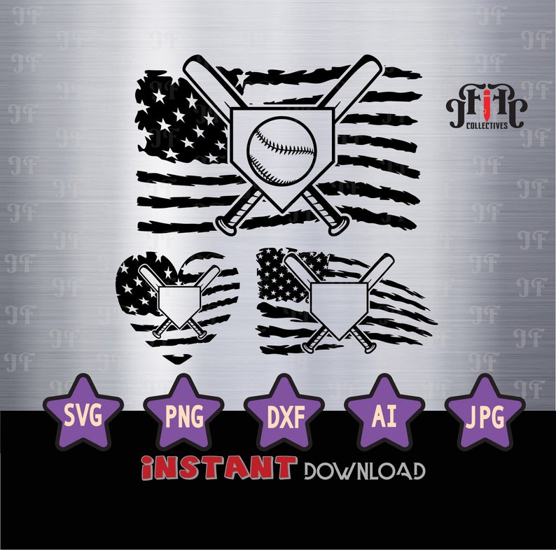 Home Plate USA Flag SVG Cross Bats SVG Baseball Softball Shirt Cricut