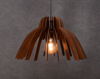 Ceiling lamp shade, wood light fixture, mid century modern light fixture, wood pendant light, wooden handmade lamp, wooden pendant