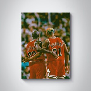 Dennis Rodman Poster Chicago Bulls Canvas Print Sports -  Denmark