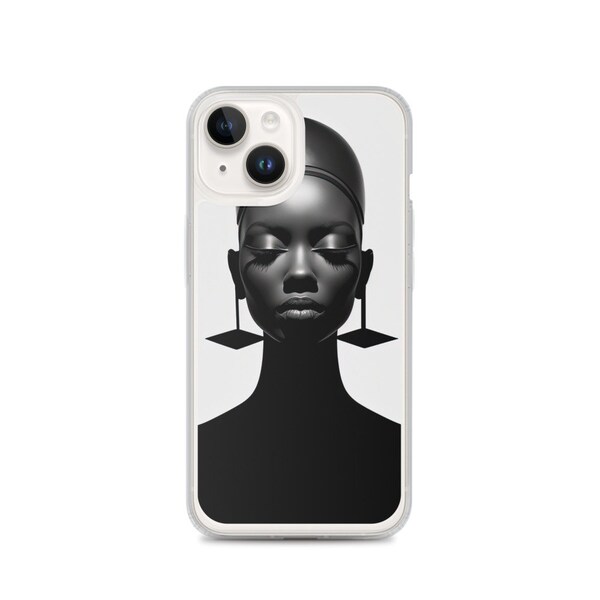 iPhone 12 Case Clear With Design Etsy