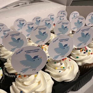 Personalized Cupcake Toppers: Custom Food Picks, Birthday Party Decor