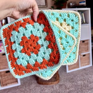 MCM vintage HandMade Crocheted Pot Holders Trivets Set of 3