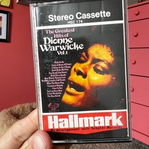 The Greatest Hits Dionne Warwick Vol 1 Cassette Tape Vintage