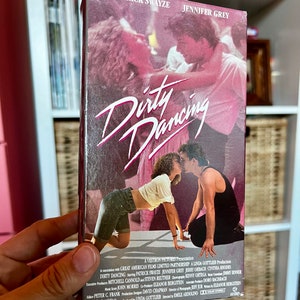 Dirty Dancing VHS Movie Tape Video, Patrick Swayze & Jennifer Grey, Have the Time of Your Life, Romantic Dance Drama, Vintage VHS Video