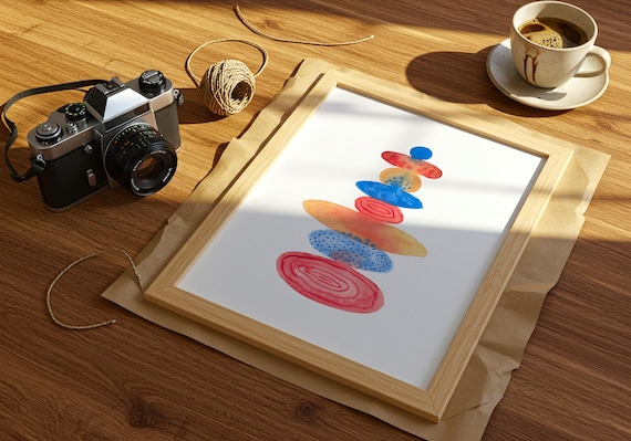 Abstract Watercolor print