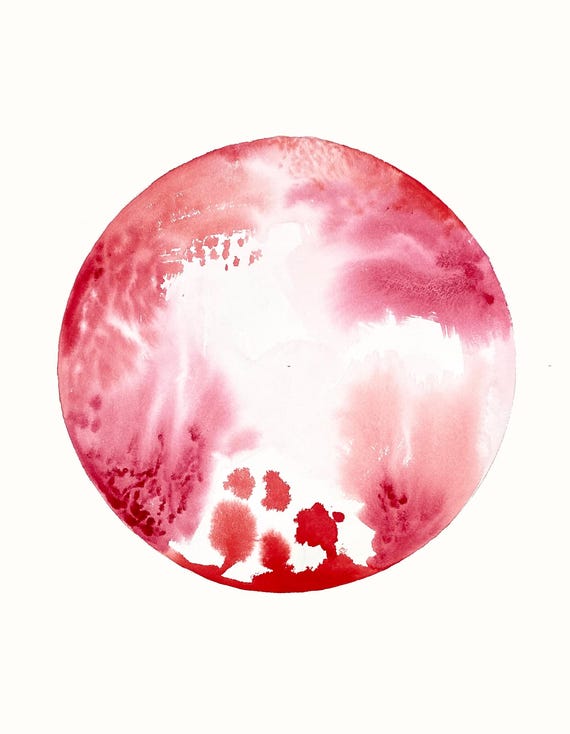 Watercolor Abstract Print