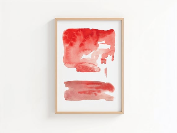 Abstract watercolor original painting