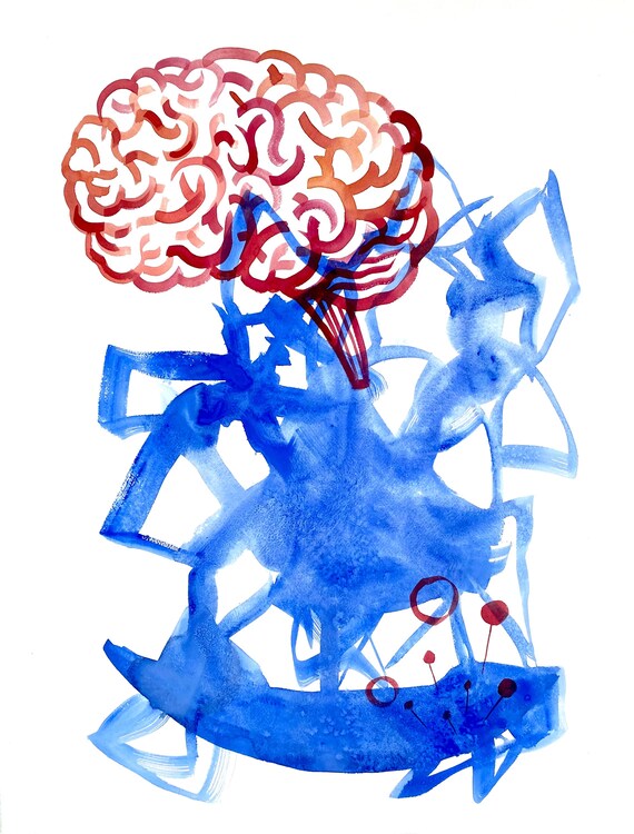 Original watercolor painting