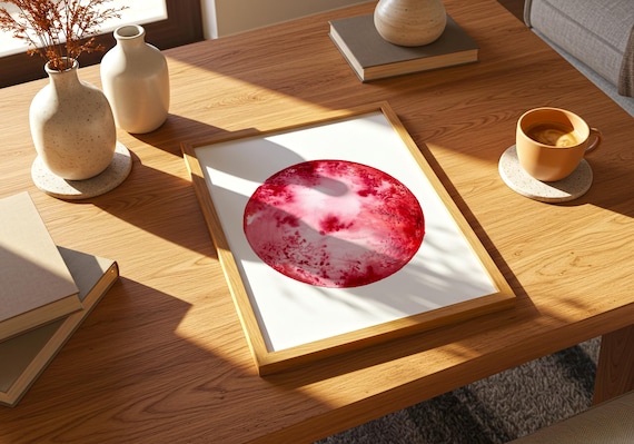 Abstract Watercolor Art Circle