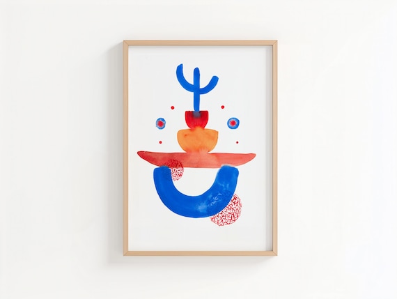 Original Watercolor Abstract Painting