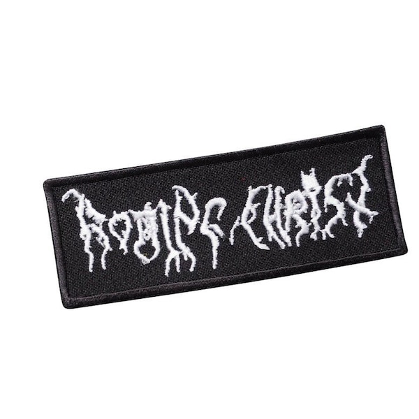 ROTTING CHRIST Embroidered High quality Logo Patch Industrial Metal, Black Metal, Doom Metal, Punk Rock, Death Metal, 534860