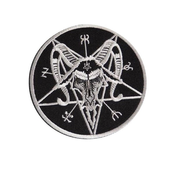 PENTAGRAM SATANIC SYMBOL Occult Embroidered High quality Logo Patch Satanic Occult Gothic  Magic Demonic Satan Devil Lucifer 534792