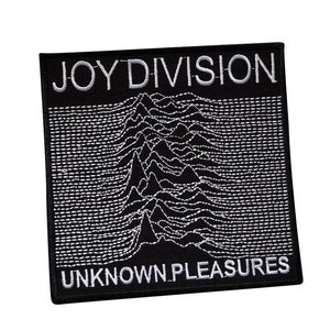 JOY DIVISION Embroidered Logo Patch, Warsaw, Post-Punk, Post Rock, Rock, Punk, Heavy Metal, Gothic, Rebel, Exploited, The Doors, 534586