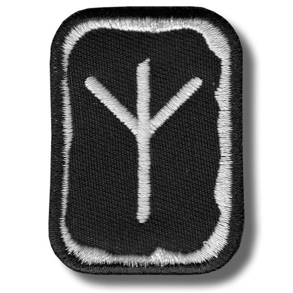 Vikingen, Algiz rune - geborduurde patch, BUY3 GET4, 1,6 X 2 in 161394
