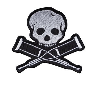 JACKASS Embroidered High quality Patch Industrial Metal, Black Metal, Doom Metal, Punk Rock, Johnny Knoxville, Spike Jonze, 534580