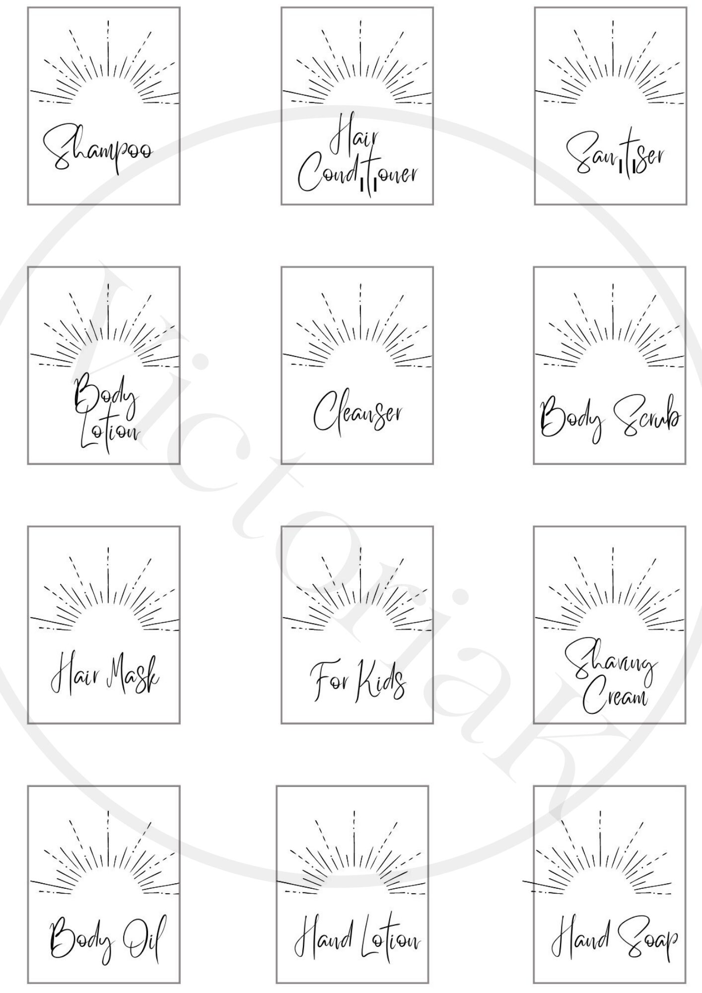 Bathroom Labels / Printable Labels /custom Labels / Home Etsy
