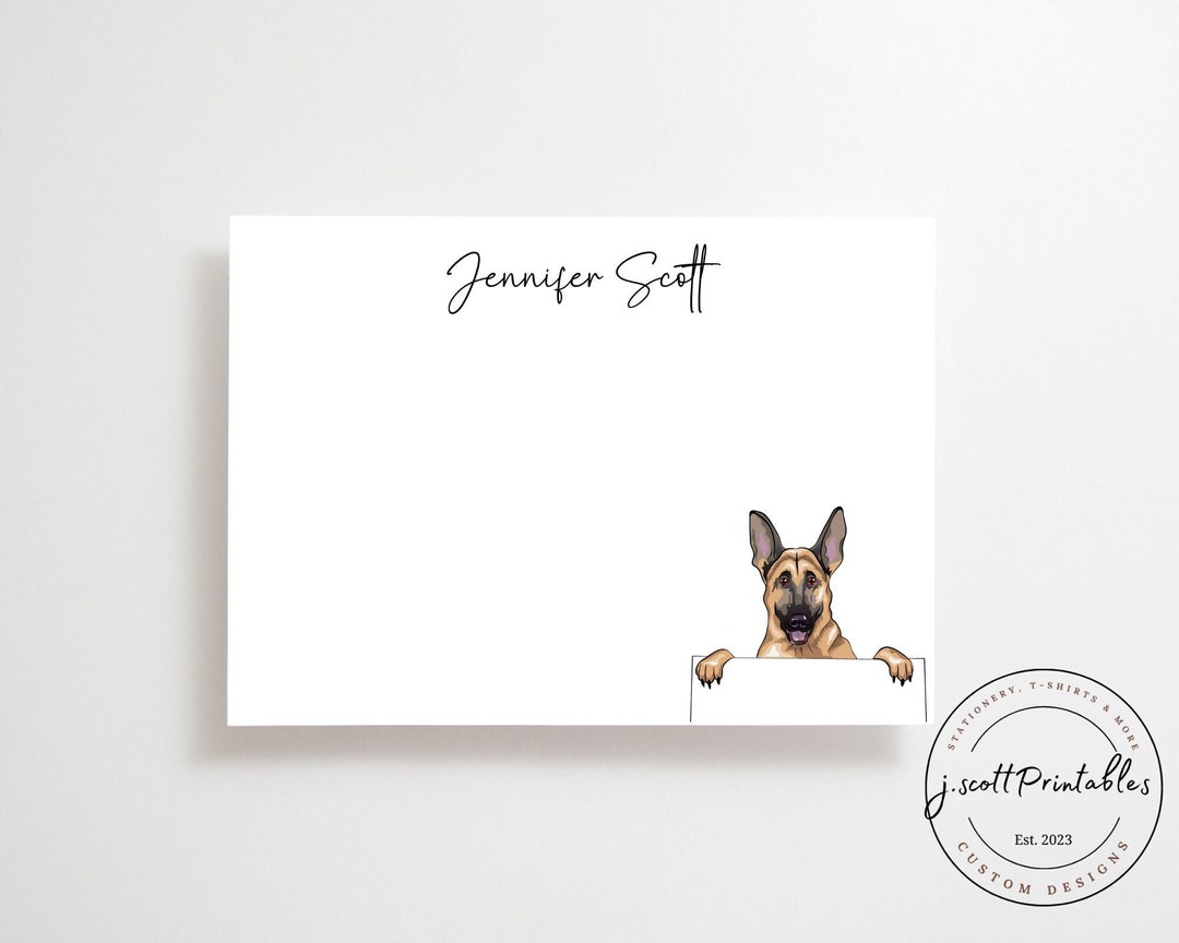 German Shepherd Stationery, Personalized Notecards, Gift for Her, Custom  Stationery, Dog Lover Gift, Happy Dog Notecards - Etsy