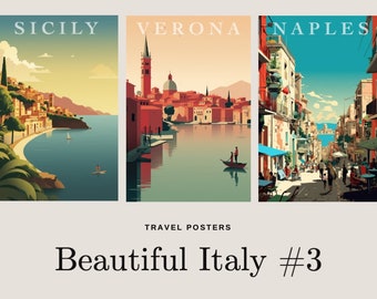 20 Unique Travel Posters - Beautiful Italy #3