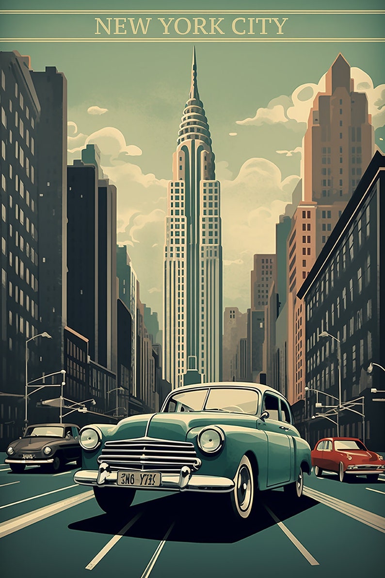 Vintage City Travel Posters - US City Edition #1 - Etsy