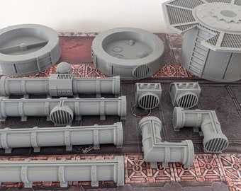 3D Printed Industrial Terrain: 28mm Tabletop Scenery