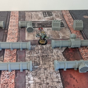 "Modulares 'Pipering Terrain': 3D Gedruckte Wargames Szenerie."