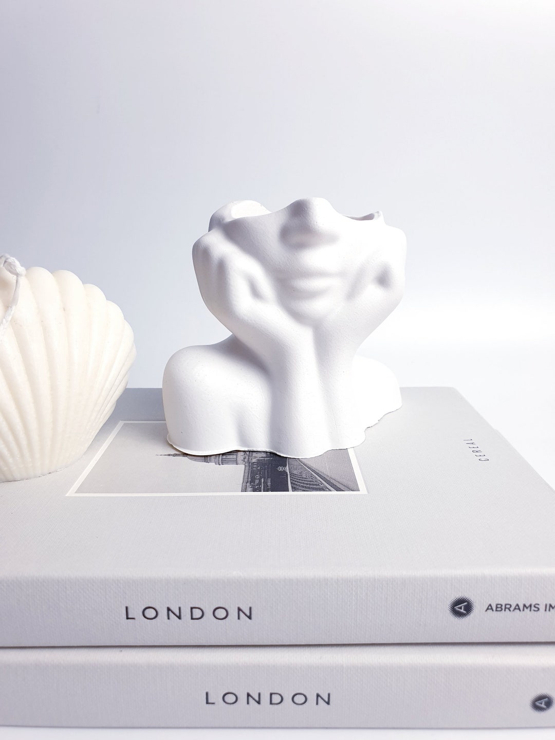 Small Head Vase Flower Lady Head Vase Modern Face Lady Etsy UK