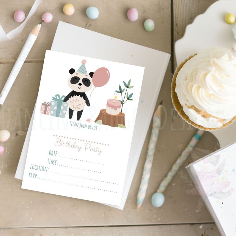 Blank DIGITAL DOWNLOAD Party Invitation Birthday Invite Etsy