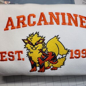 Anime  embroidered  sweatshirts. Child, Adult and toddler sizes available. Yellow only comes in adult sizes.