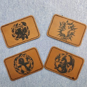 Iron on Leatherett Anime Patches