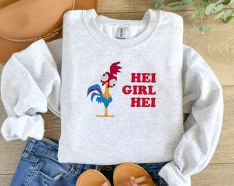 Hei Hei Sweatshirt. Hei girl Hei embroidered kid and adult sweatshirts.