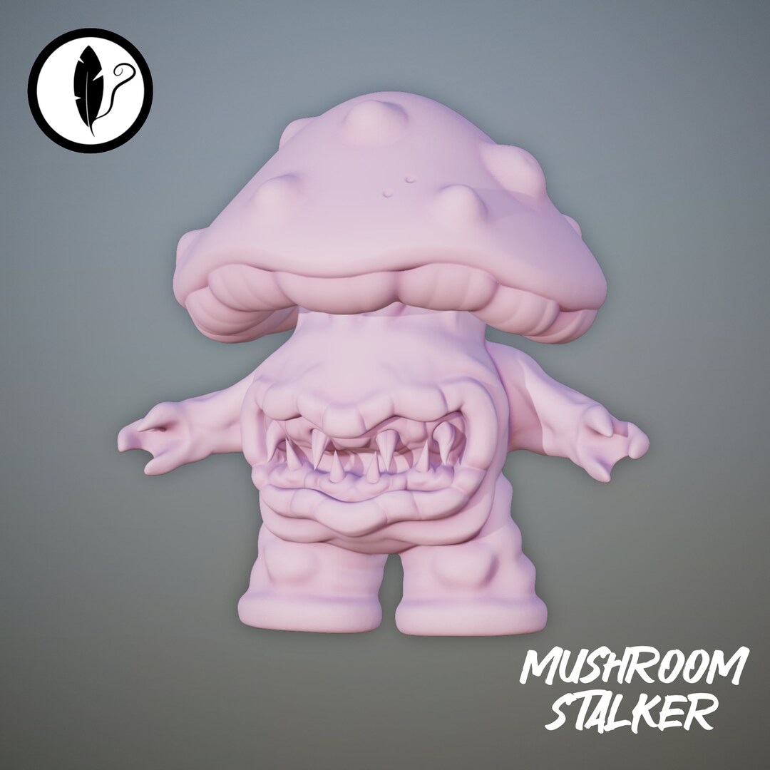 Stocker Monster 5e RPG - 3D Printable STL Miniature - Mushroom Stalker Monster - Etsy