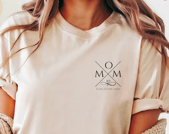 Mother's Day, personalized MAMA shirt, MOM t-shirt with birth year and name, birth gift, expectant mother announcement, baby shower party