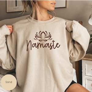 Namaste Shirt, Yoga Sweatshirt, Yoga Gifts, Yoga Sweater, Yoga Shirt, Meditation Shirt, Spiritual Shirt, Workout Shirt, Yoga Lover