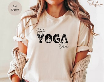 Women's yoga shirt, yoga t-shirt, yoga lover shirt, yoga gift, yoga quote, yoga clothing, sportswear, for yoga girls, yoga fan