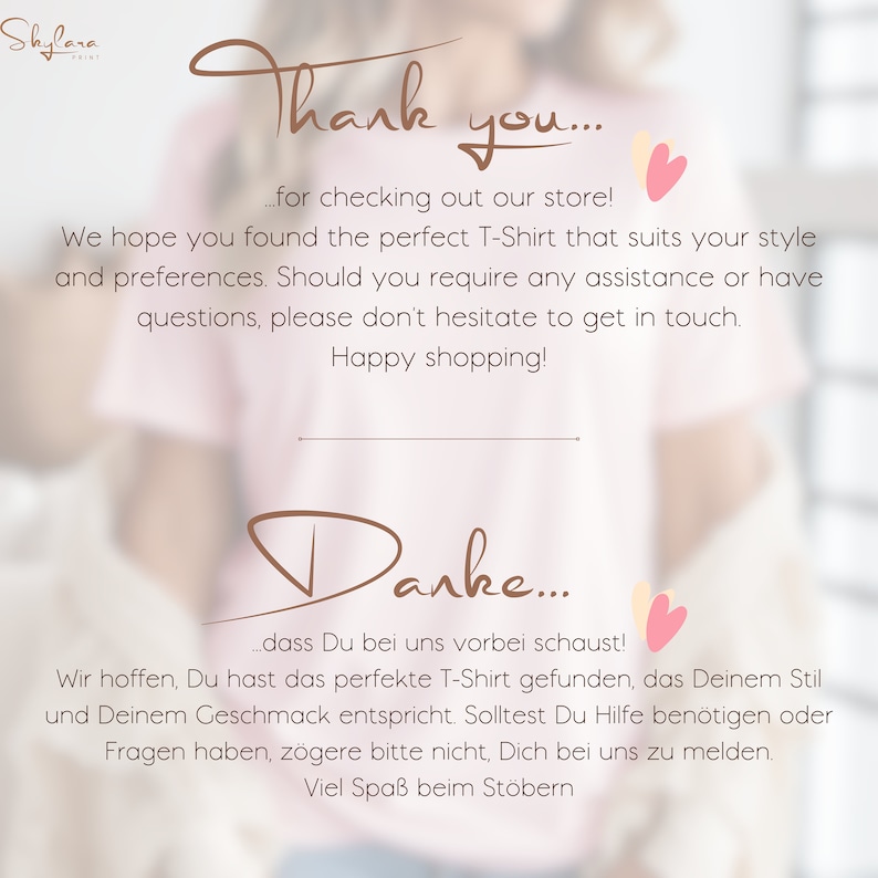 May include: Thank you for checking out our store! We hope you found the perfect T-shirt that suits your style and preferences. Should you require any assistance or have questions, please don't hesitate to get in touch. Happy shopping!