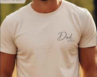 personalisiertes Dad T-Shirt, Dad of two shirt,Geschenk für Papa, minimalistisches Father Shirt, Family tee, family shirt, dad gift, Geburt