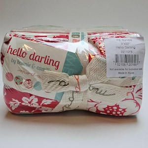 Hello Darling Fat Eighth Bundle: 40 pcs Moda Cotton Quilting Fabric