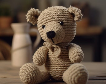 Craft Your Own Adorable Teddy Bear: Amigurumi Crochet Pattern (English) - Instant PDF Download for Crafting Your Huggable Bear