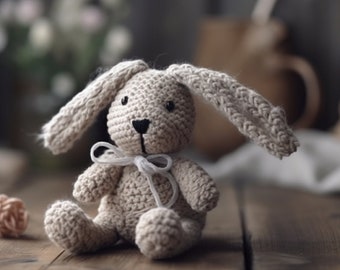 Craft Your Own Adorable Rabbit: Crochet Pattern (English) - Instant PDF Download for Crafting Your Huggable Bunny