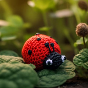 Lovely Ladybug Amigurumi Crochet Pattern Instant PDF Download for Your Adorable Insect Companion image 1