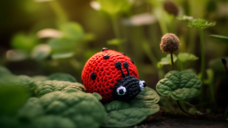 Lovely Ladybug Amigurumi Crochet Pattern Instant PDF Download for Your Adorable Insect Companion image 1