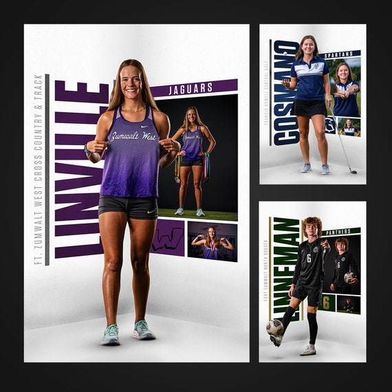 Senior Poster Template: Customizable Photoshop Design (2ft by 3ft) (PSD)